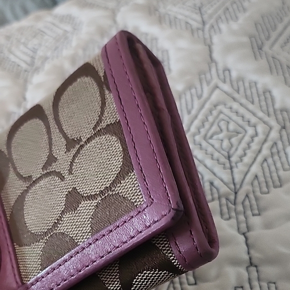 Coach Women's Brown and Purple Wallet - Picture 3 of 11